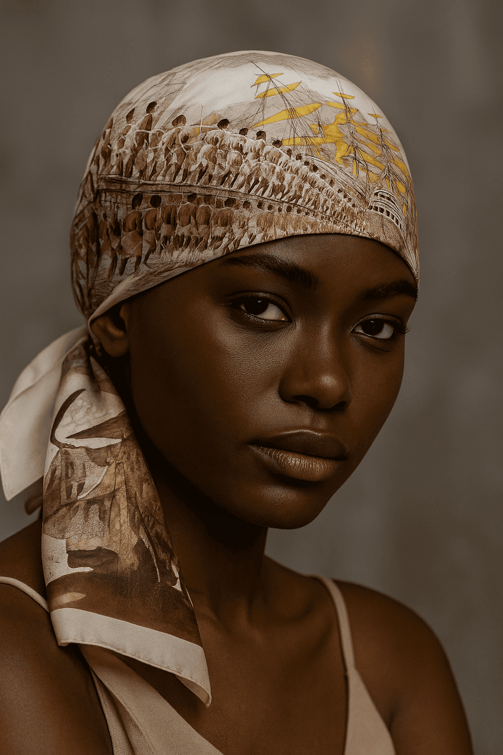 Foulard carré en soie