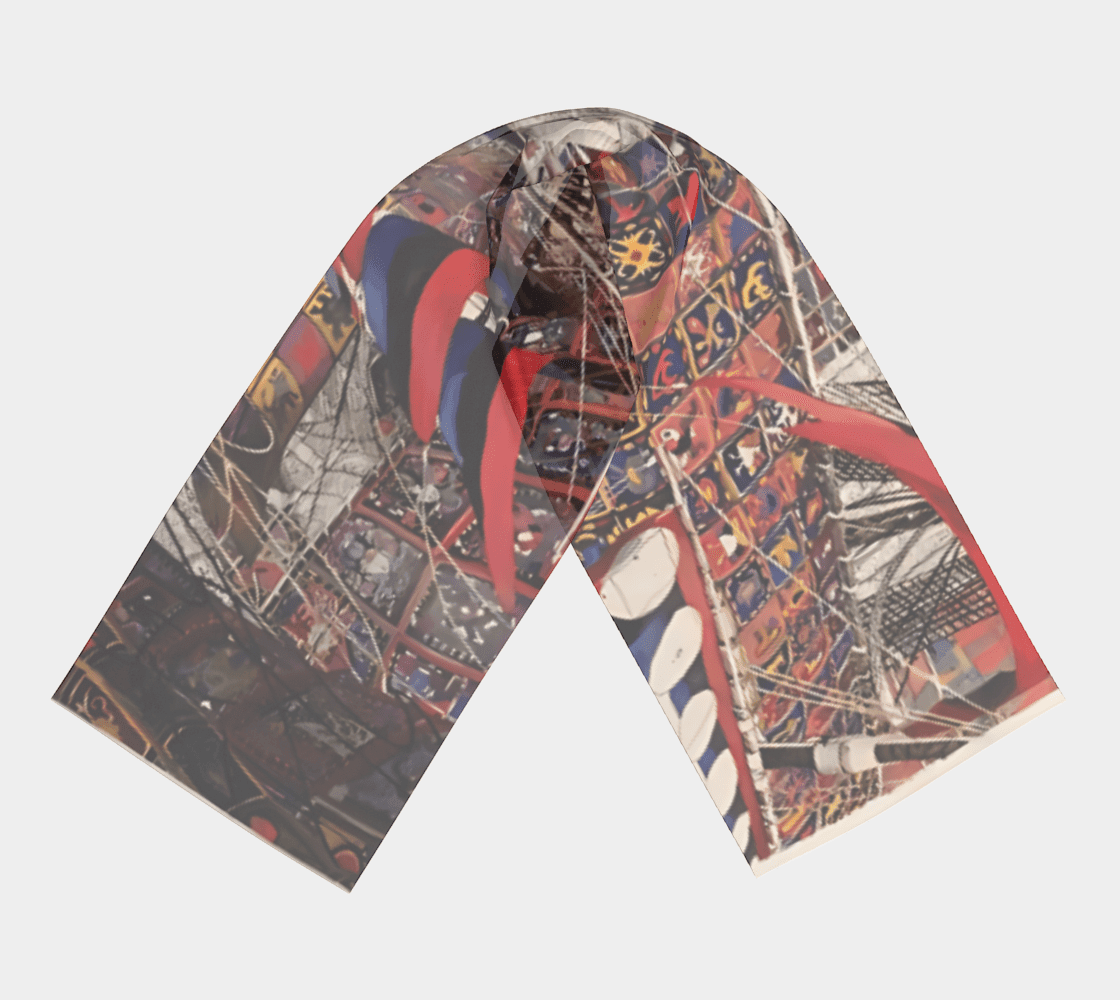 Foulard carré en soie – Image 3