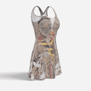 Robe évasée — “La Parole du Vent”