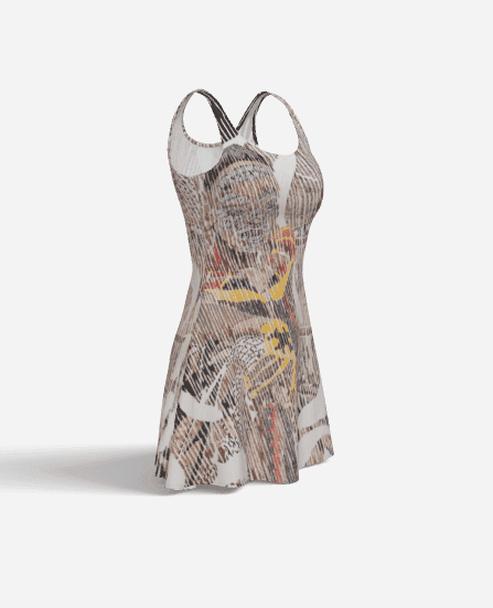 Robe évasée — “La Parole du Vent”