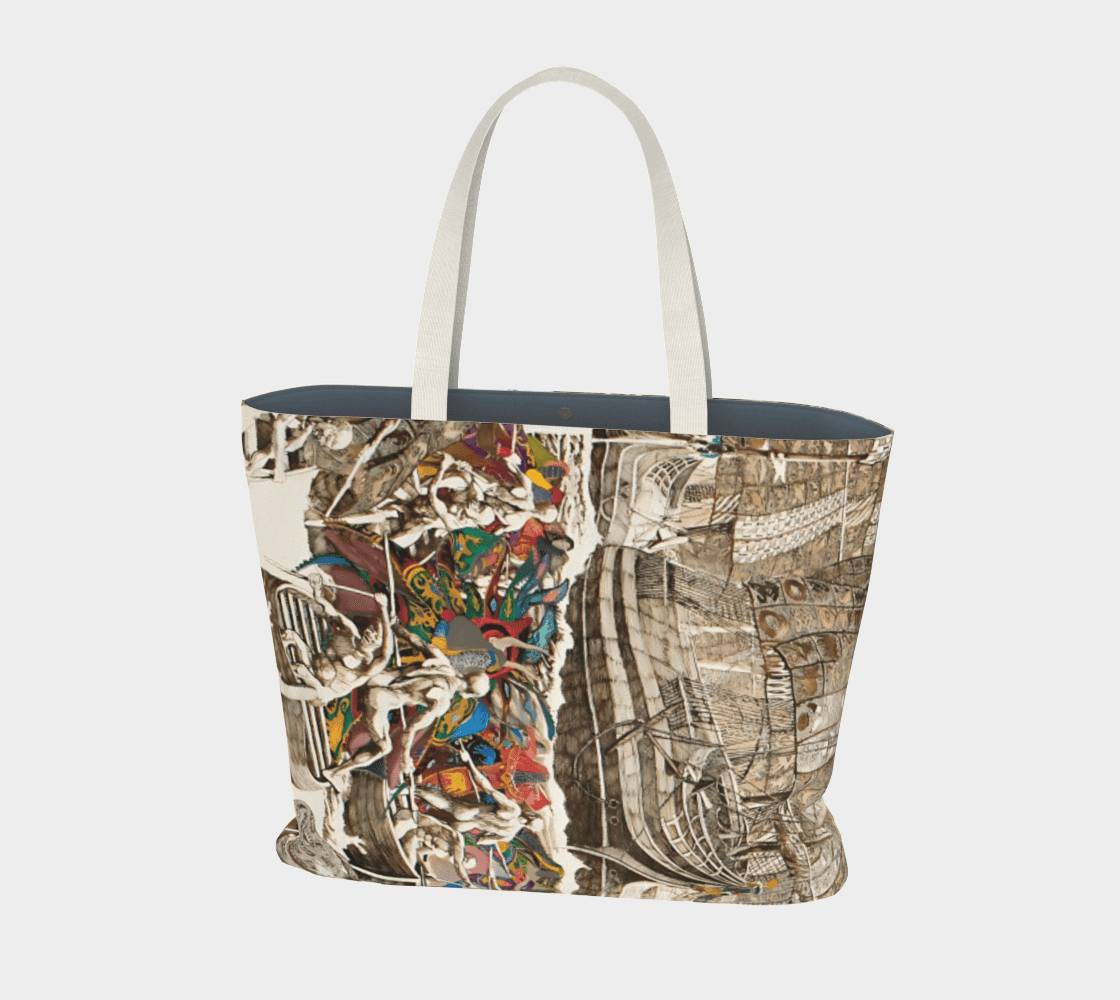 Grand sac fourre-tout artistique