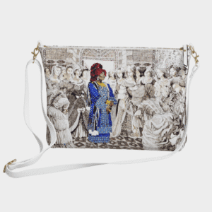 Sac bandoulière en cuir végétalien — “Esprit Nomade”